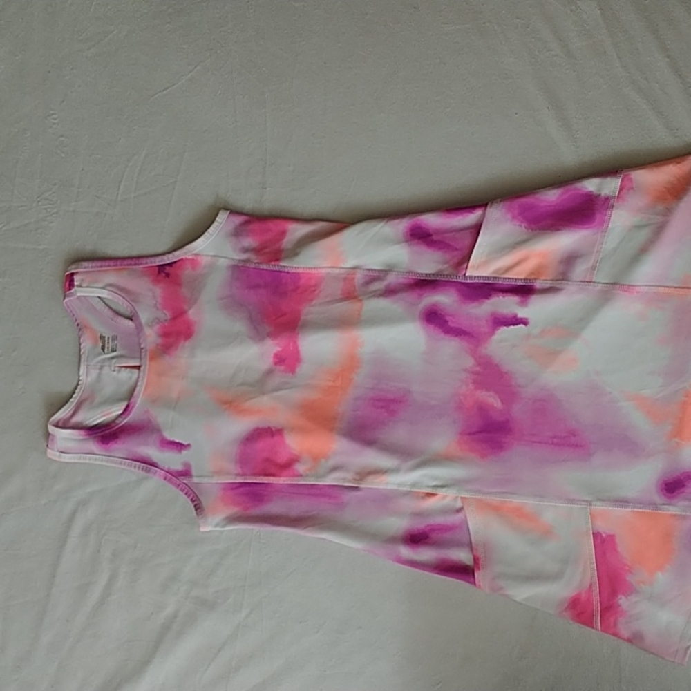 Avia Pink and Orange Workout Dress Girls Size 10/13